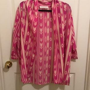 Pink and tan kimono